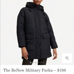 NWOT Everlane ReNew Military Parka XL